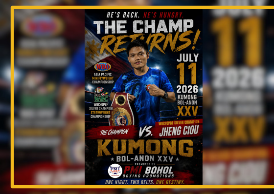 Bohol pug battles Taiwanese foe as full ‘Kumong Bol-anon 25’  slate bared - related article thumbnail
