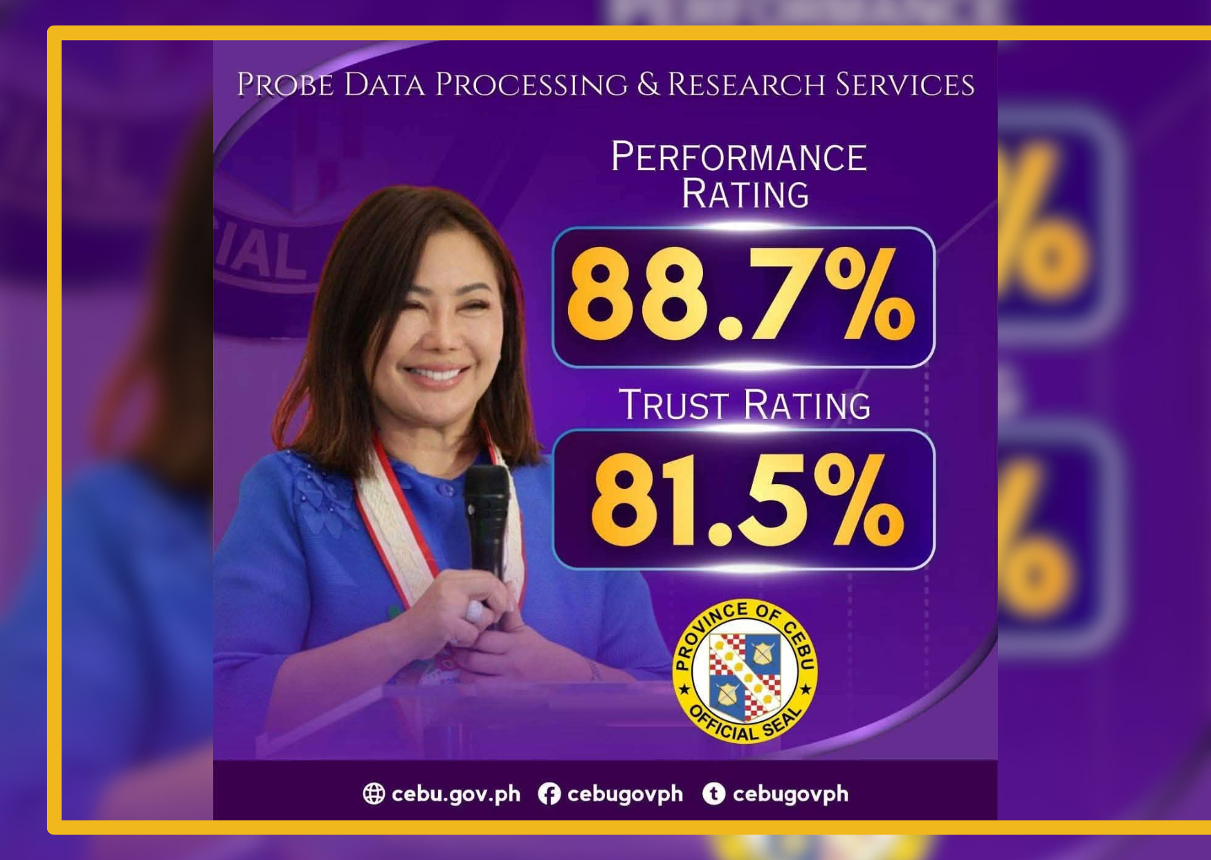 SURVEY GALORE: Separate poll shows Pam score high trust rating  - related article thumbnail