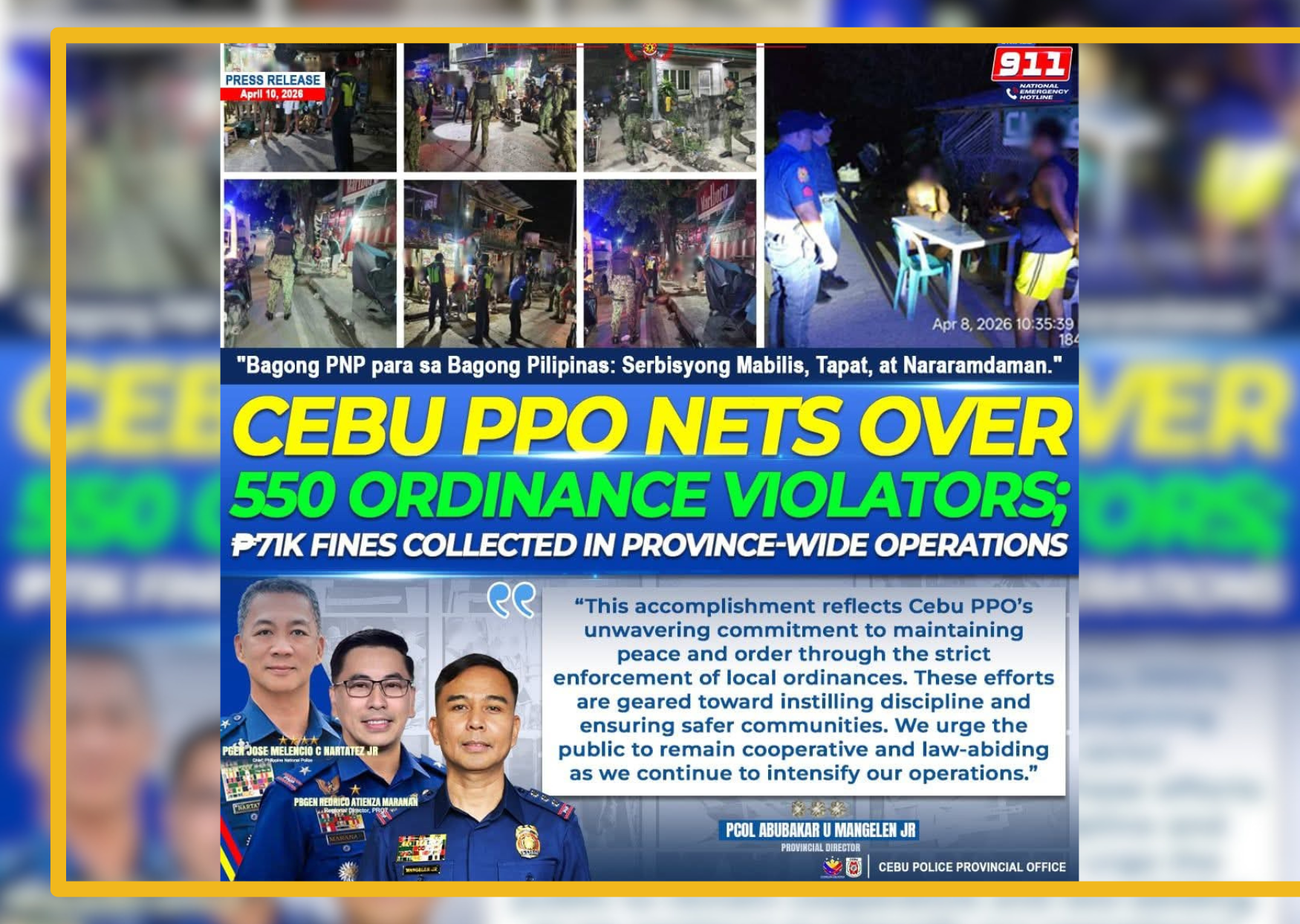 556 cited for violating ordinances in Cebu - related article thumbnail