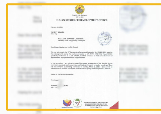 Inquiry on controversial Cebu City Hall worker hits snag - related article thumbnail