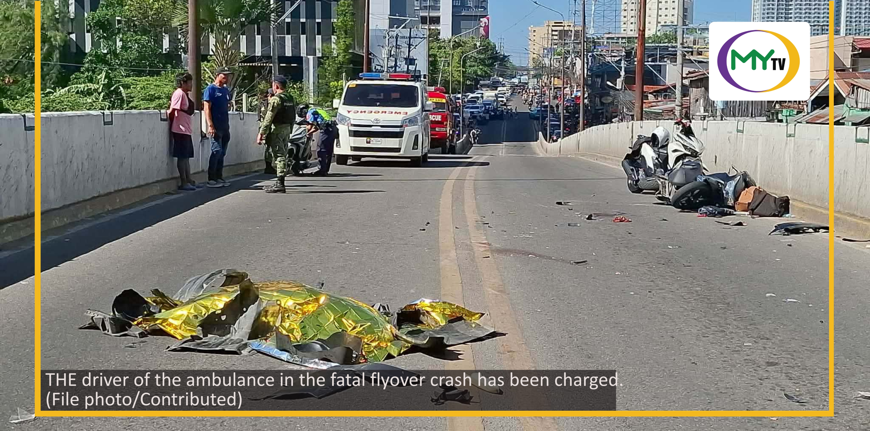 Ambulance driver in fatal flyover crash charged - related article thumbnail