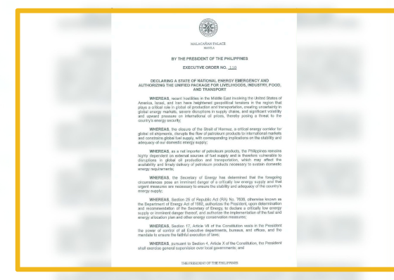 Group hits Marcos' EO 110  - related article thumbnail