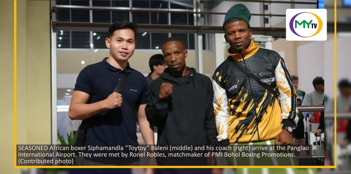 South African boxer arrives for Kumong Bol-anon tiff - article image