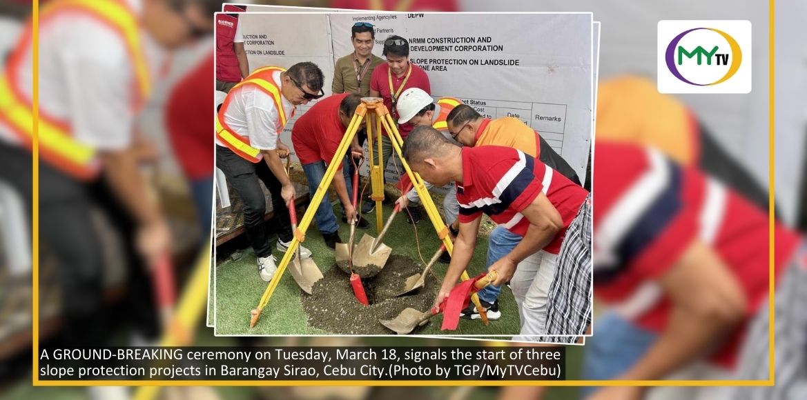 Cebu City breaks ground on three slope protection projects in Sirao - article image