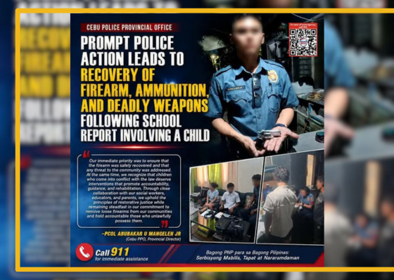 Gun, ammunition recovered from Liloan student - related article thumbnail