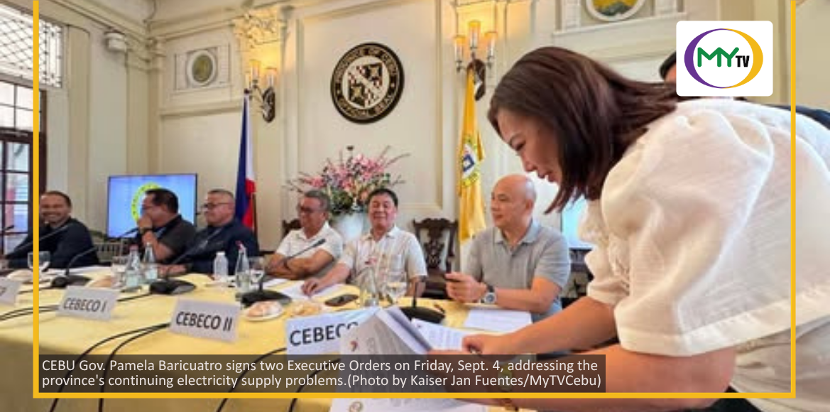 Baricuatro signs 2 EOs addressing power supply woes in Cebu - related article thumbnail