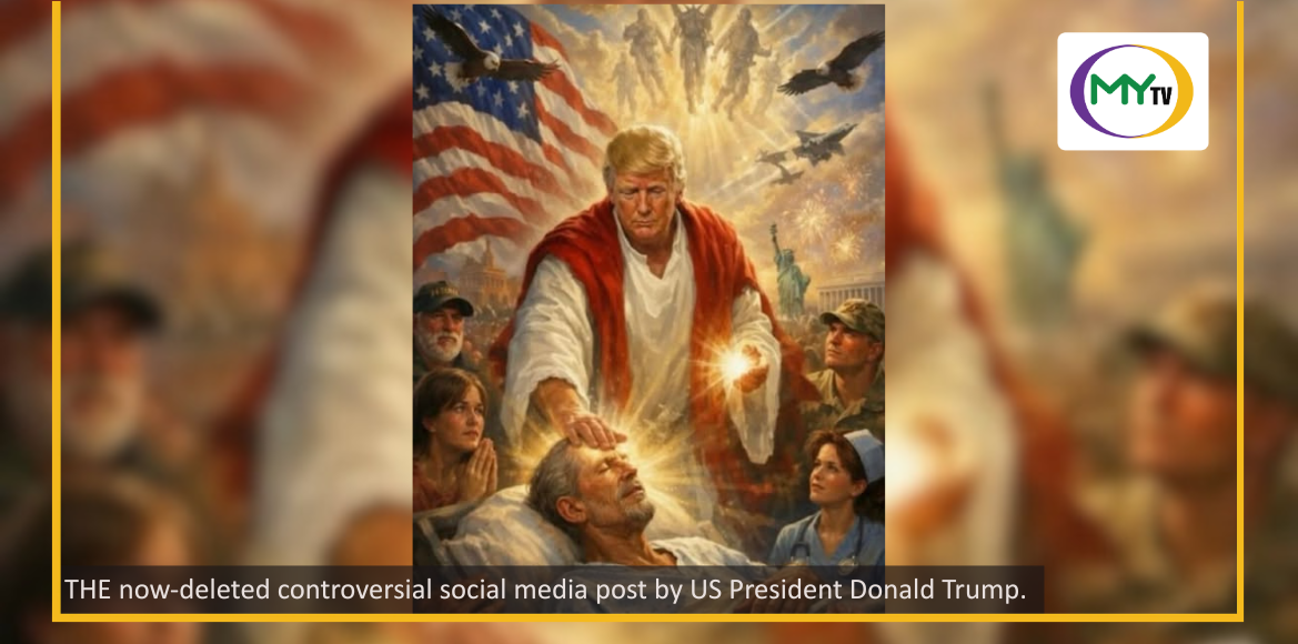 Trump deletes heavily criticized post showing in Jesus-like figure - related article thumbnail