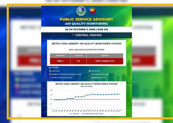 Air quality in Metro Cebu deteriorates once again - related article thumbnail