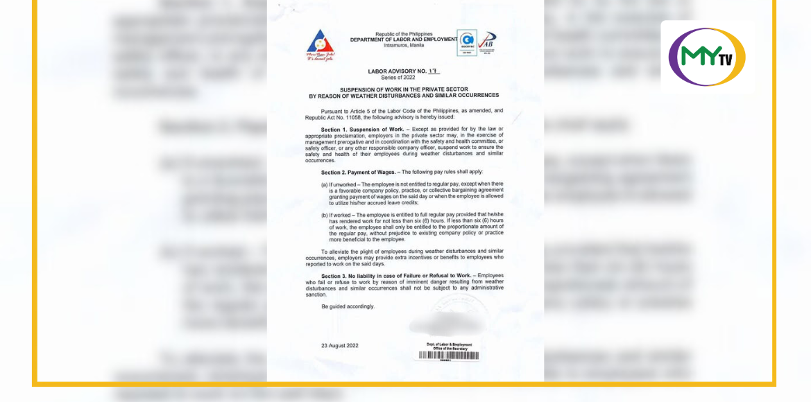 Dole issues work suspension, pay guidelines during stormy days - article image