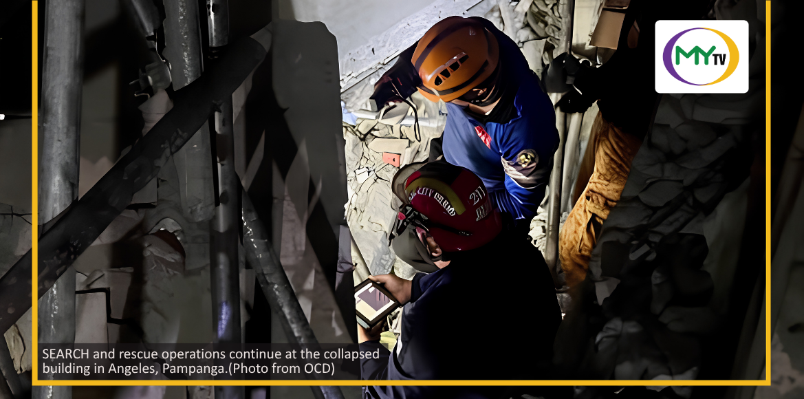 PAMPANGA BUILDING COLLAPSE: Death toll hits 4 as rescuers dig by hand for 17 missing  - related article thumbnail